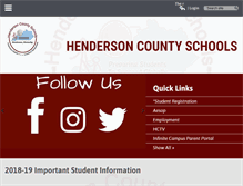 Tablet Screenshot of henderson.kyschools.us