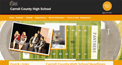 Desktop Screenshot of cchs.carroll.kyschools.us