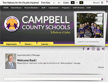 Tablet Screenshot of campbell.kyschools.us