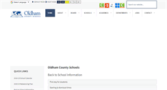 Desktop Screenshot of oldham.kyschools.us