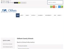 Tablet Screenshot of oldham.kyschools.us
